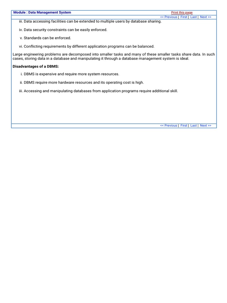 Data Management System Overview | PDF