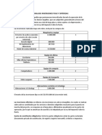 Justificacion de Las Inversiones Fijas y Diferidas