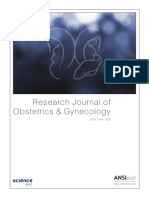 Research Journal of Obstetrics & Gynecology: ISSN 1994-7925