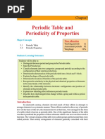 Periodic Table and Periodicity of Properties: Major Concepts