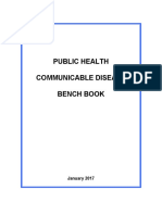 Public Health Communicable Disease Bench Book: January 2017