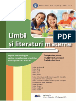 Limbi Si Literaturi Materne - EDP PDF