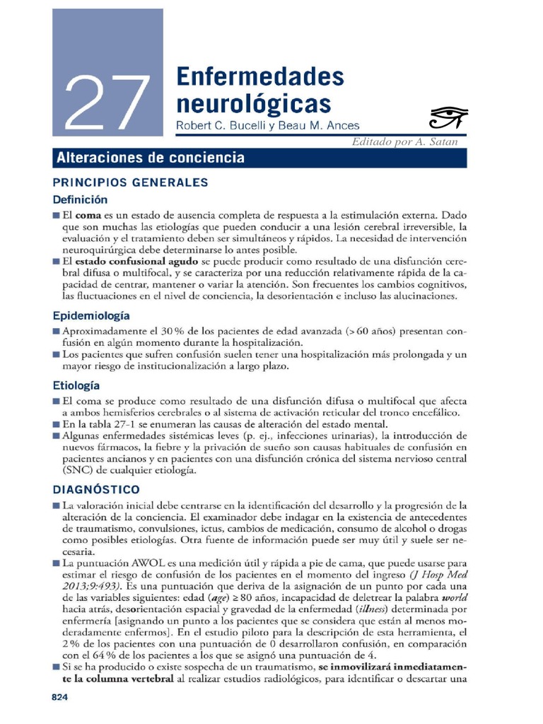 Alteraciones de Conciencia y Coma | PDF | Epilepsia | Naloxona