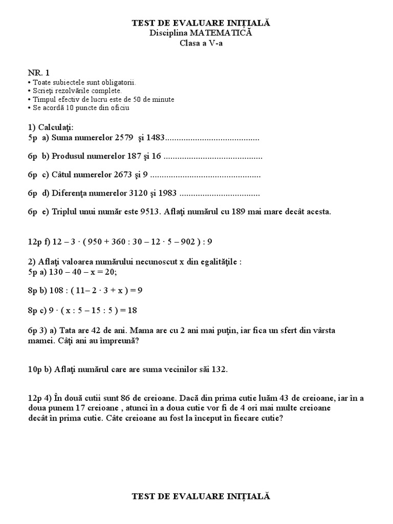 Test Initial 2013 3 | PDF