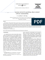 An application of Bayesian network for predicting object-oriented software maintainability