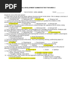 Personal Development Summative Test For Week 2