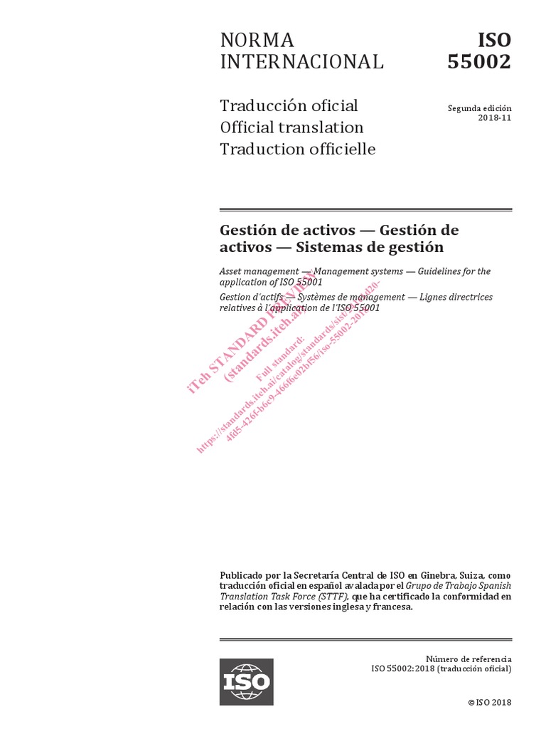 Iso 55002 2018 PDF | PDF | Organización internacional para la ...