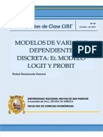 PDF Apuntes de Clase Rafael Bustamante Logit Probit - Compresses