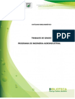 Trabajos de Grado Ingenieria Agroindustrial PDF