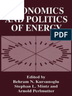 Behram N. Kursunogammalu, Stephan L. Mintz, Arnold Perlmutter - Economics and Politics of Energy (Language of Science) (1996) PDF