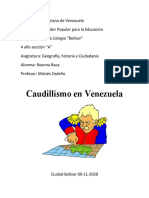caudillismo en venezuela