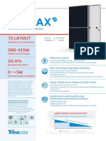 72 Layout 390-415W 20.4% 0 + 5W: Monocrystalline Module