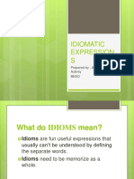 Understanding Idiomatic Expressions