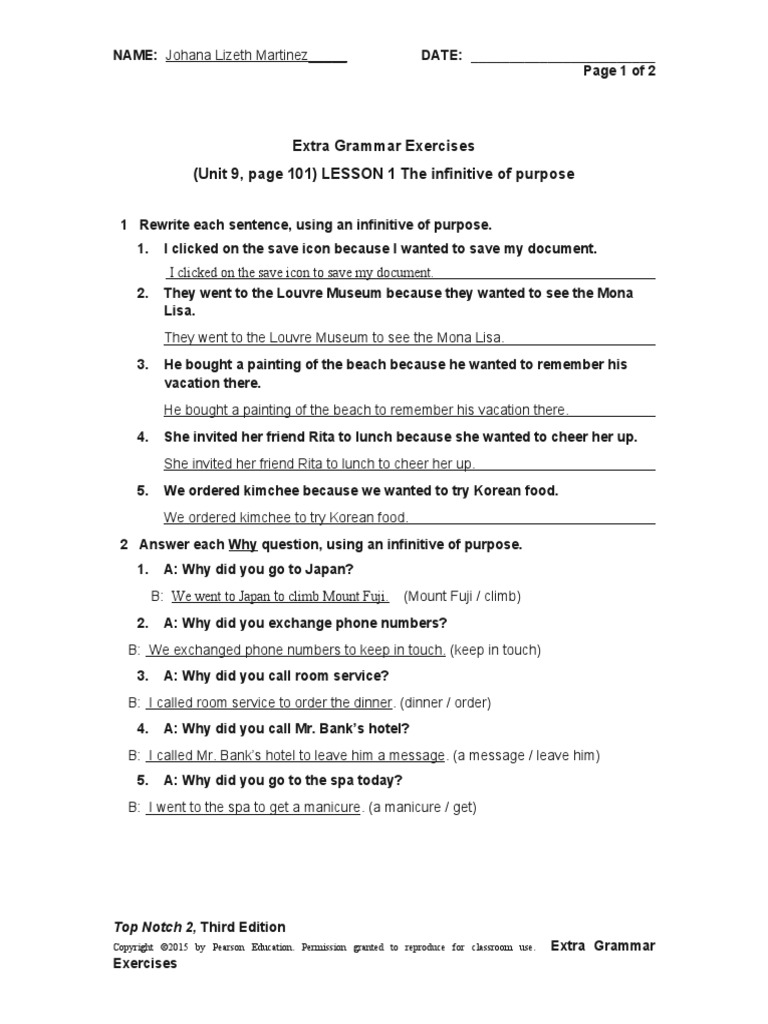 Unit 09 Extra Grammar Exercises | PDF | Foods