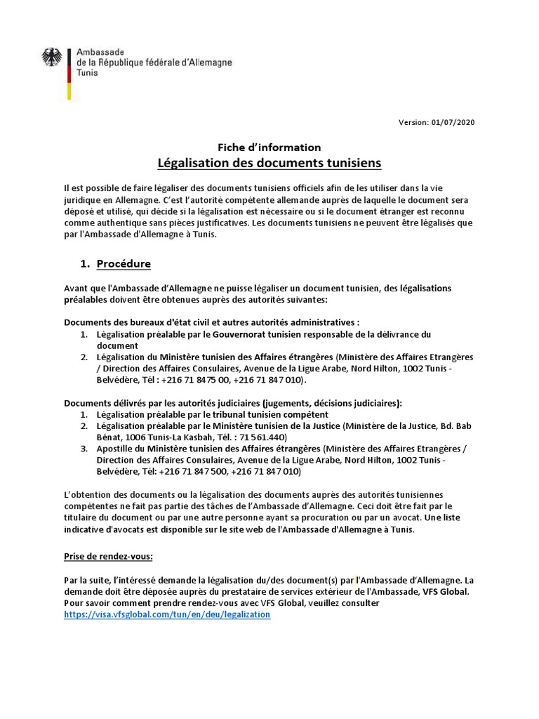Legalisation Des Documents PDF | PDF | Signature | Consul