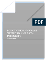 Pgiictnwk403 Manage Network and Data Integrity