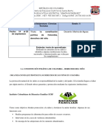Constitucion Politica de Colombia Derecho Del Nino Sede2 Grado4 Marina de Aguas PDF
