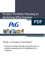 Product Portfolio Planning in Marketing Effectiveness