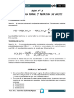 Probabilidad total y teorema de Bayes - Cálculo de probabilidades