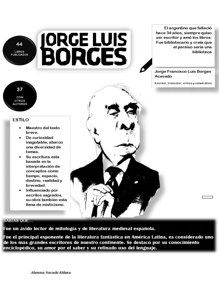 Biografía de Jorge Luis Borges | PDF | Ficción general