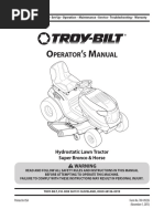 Troy Bilt Riding Tractor Instructions