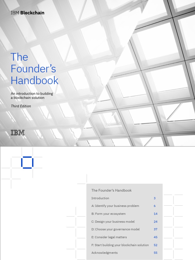 Blockchain Founders Handbook Ed3-V4 28014128USEN | PDF | Business ...