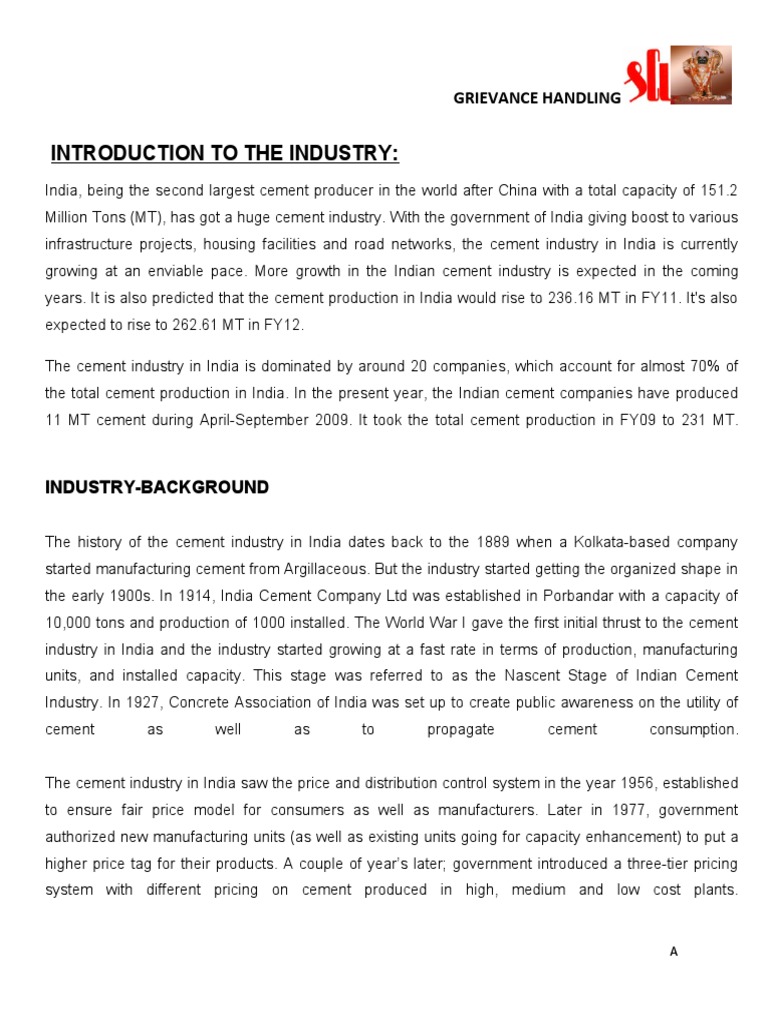 Indian Cement Industry Overview 2023 | PDF | Economic Growth | Cement