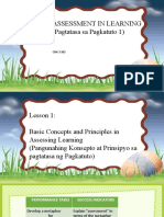 Assessment in Learning 1 (Pagtatasa Sa Pagkatuto 1)