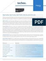 High Quality, High Density, High Profile H.264 Encoder & Decoder