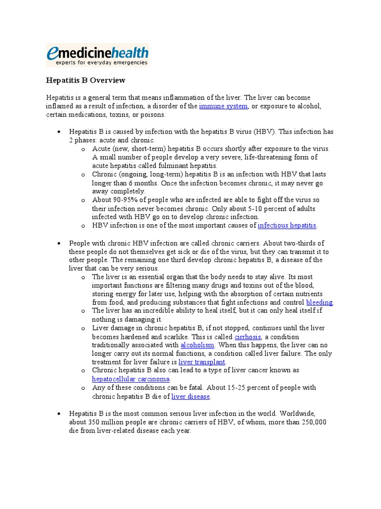 Understanding Hepatitis B Infection | PDF | Hepatitis B | Hepatitis