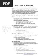 Gagné's Nine Events of Instruction: 1. Gain Attention of The Students