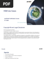 HSM Use Cases: Payshield Certification Course Q1 2020