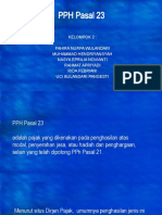 PPh Pasal 23 Penghasilan Objek Pajak dan Tarif