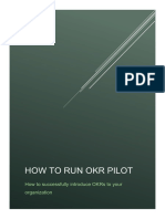 How To Run Okr Pilot: How To Successfully Introduce Okrs To Your Organization