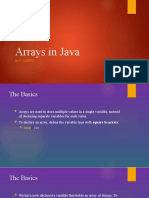 Arrays in Java: Hot Coffee