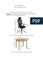 Diseño Antropometrico de Silla - Daniel Muñoz