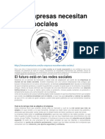 3 Lectura - Las Empresas Necesitan Redes Sociales