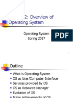 Lecture 2: Overview of Operating System