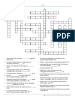 Sejarah Tingkatan 1 Crossword