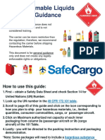 Flammable Liquids - Shipping Guidlines PDF