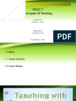 Educ 7 Principles of Teaching: Prepared By: Roselyn L. Lasco