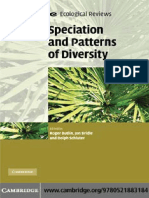Speciation and Patterns of Diversity PDF