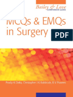 MCQs and EMQs in Surgery A Bailey and Love Revision Guide PDF