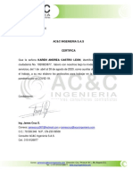 Certificación Laboral AC&C