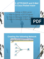 Setup DNS, HTTP, DHCP and Email Servers in Cisco Packet Tracer