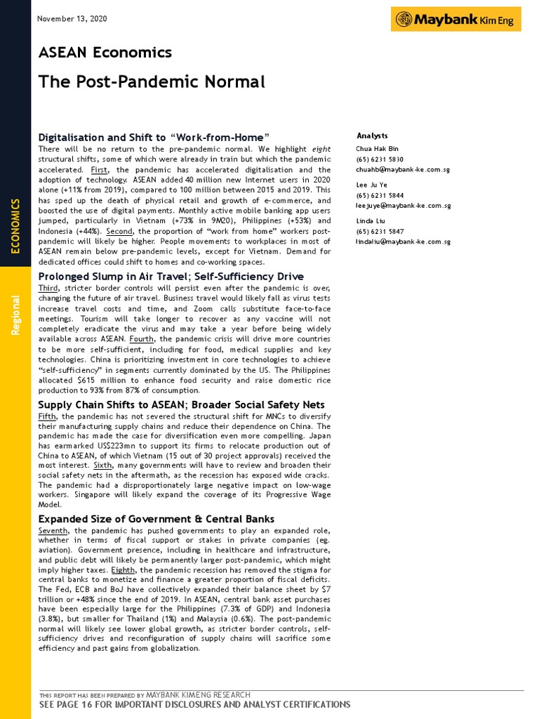 Asean Economics 2020 11 13 Pdf Download Free Pdf Social Protection