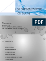 Sources of Drinking Water On Earth