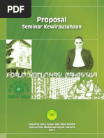 Contoh Proposal Seminar Kewirausahaan Mahasiswa