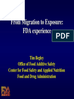 From Migration To Exposure: FDA Experience