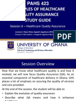 Session Slides 6 - Healthcare Quality Assurance PDF